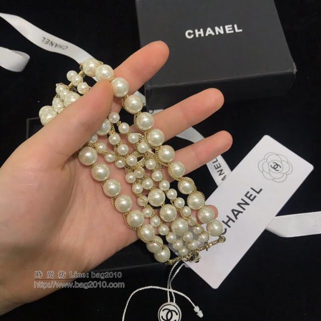 chanel手鏈 香奈兒奢華系列手鏈 施華洛珍珠全手工項鏈  gzsc1455